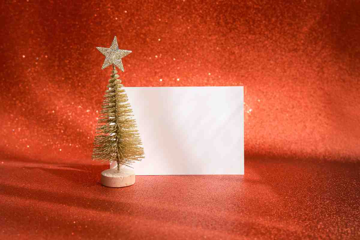 Albero di Natale e bigliettino